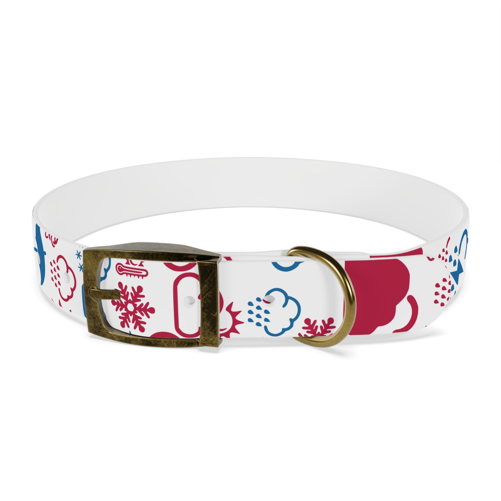 Wx Icon (Red/Blue) Dog Collar 