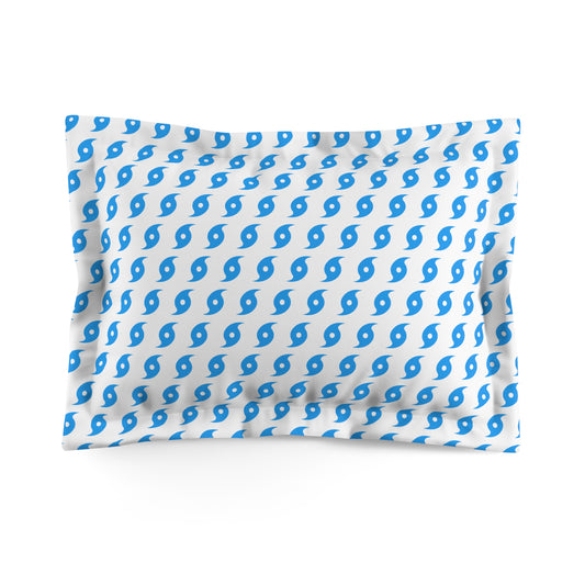 Hurricane Icon (Blue) Microfiber Pillow Sham