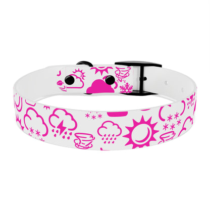 Wx Icon (White/Pink) Dog Collar