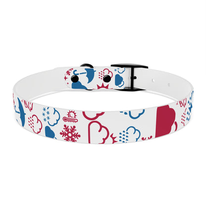 Wx Icon (Red/Blue) Dog Collar