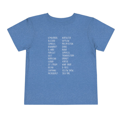 Weather ABCs Toddler Tee