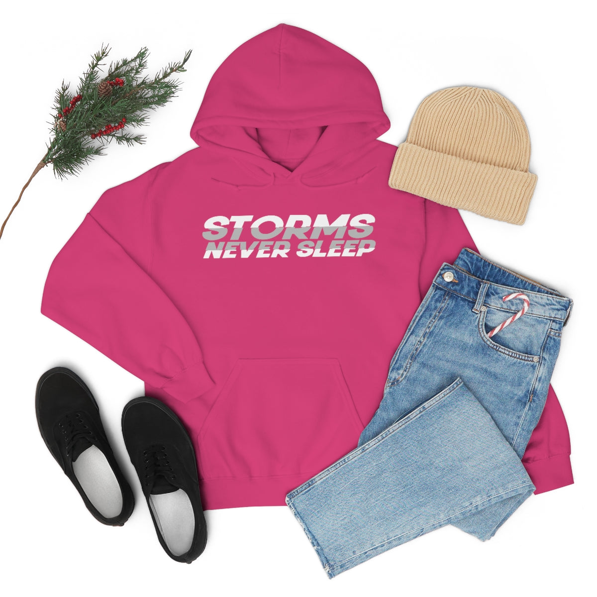 Sudadera con capucha Storms Never Sleep 