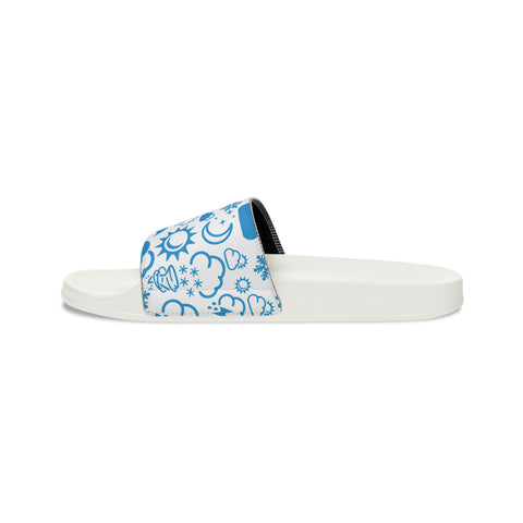 Wx Icon (White/Blue) Kid's Slide Sandals