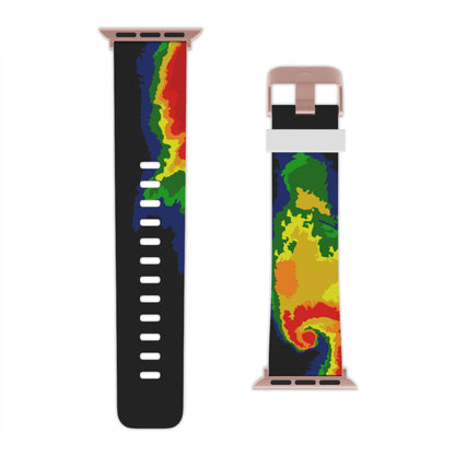 Radar Print (Black) Watch Band for Apple Watch