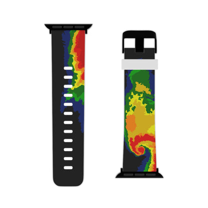 Radar Print (Black) Watch Band for Apple Watch