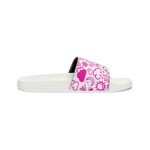 Wx Icon (White/Pink) Kid's Slide Sandals