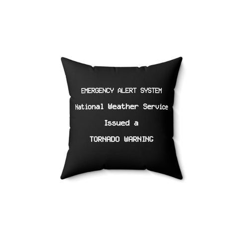 EAS Tornado Warning Throw Pillow
