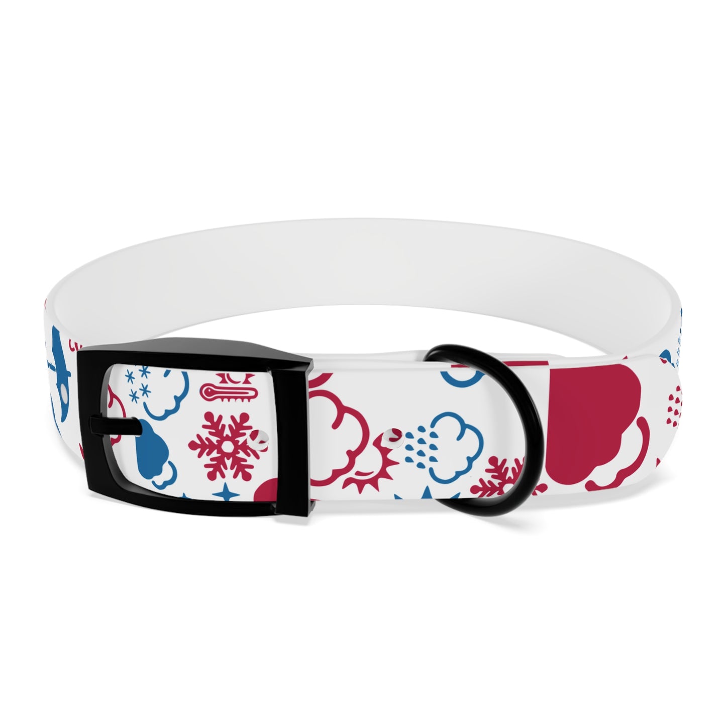 Wx Icon (Red/Blue) Dog Collar