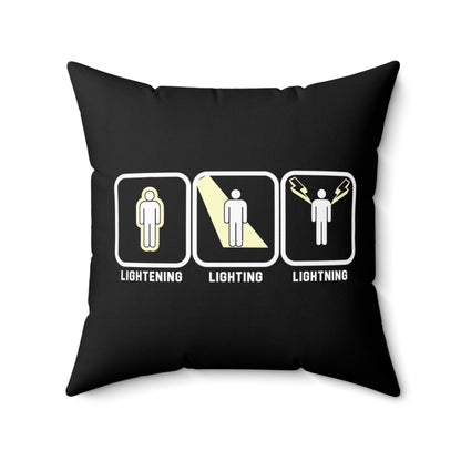 Lightning Spelling Throw Pillow