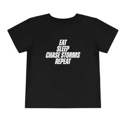 Eat, Sleep, Chase Storms, Repeat Toddler Tee