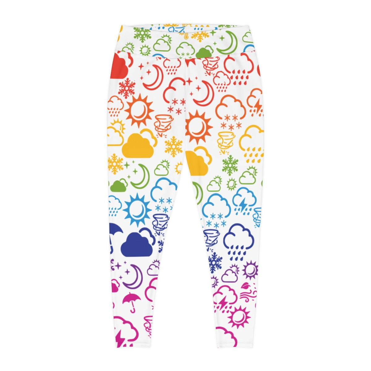 Wx Icon (Rainbow) Plus Size Leggings