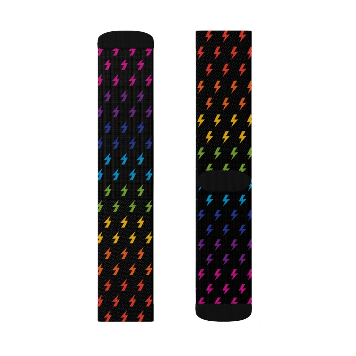 Lightning (Black/Rainbow) Socks