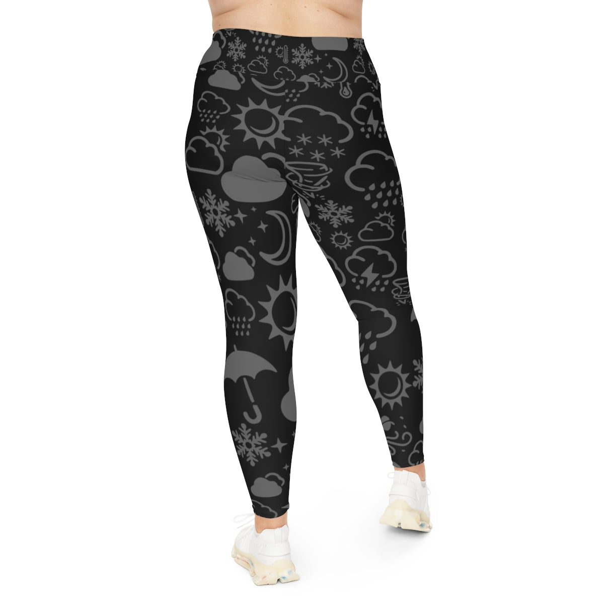 Leggings de talla grande Wx Icon (negro/gris) 