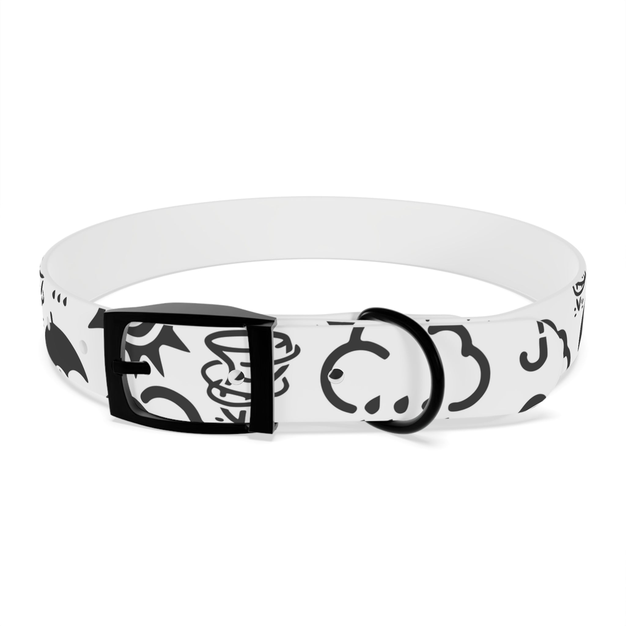Wx Icon (White/Black) Dog Collar 