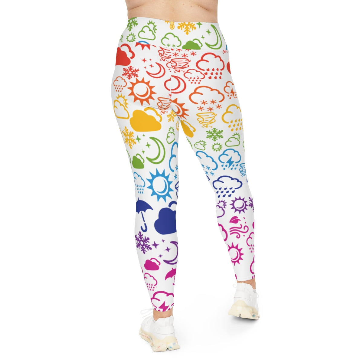 Wx Icon (Rainbow) Plus Size Leggings