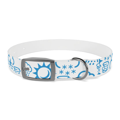 Wx Icon (White/Blue) Dog Collar