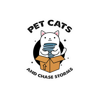 Pet Cats and Chase Storms Vinyl Decal