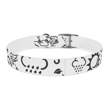 Wx Icon (White/Black) Dog Collar