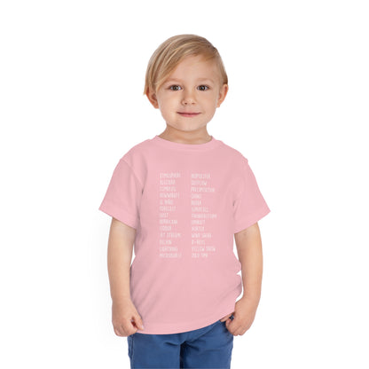 Weather ABCs Toddler Tee