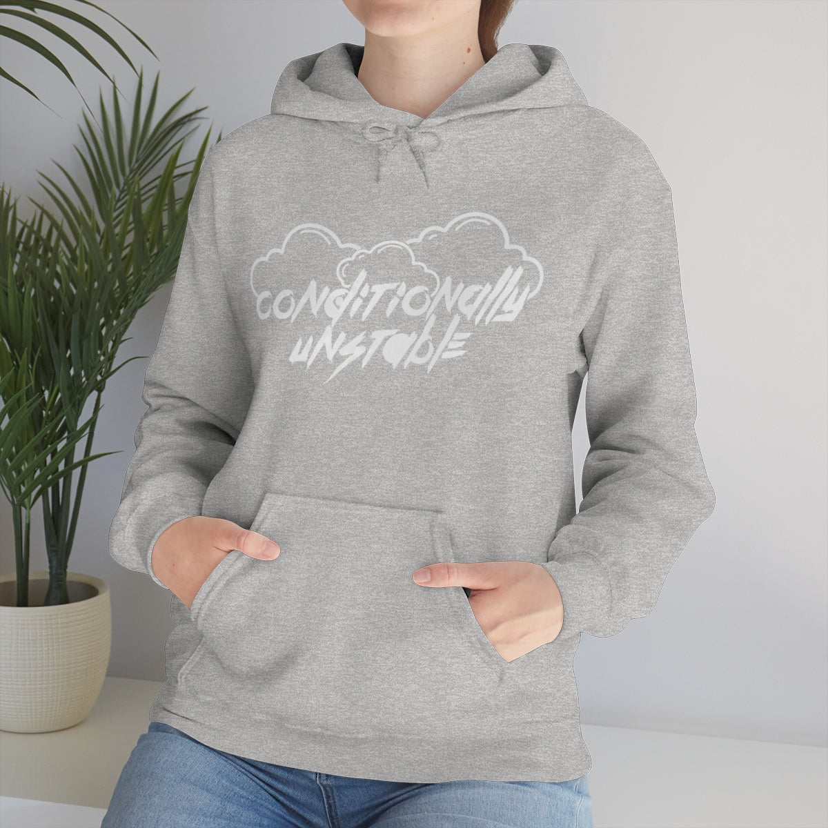 Sudadera con capucha condicionalmente inestable 