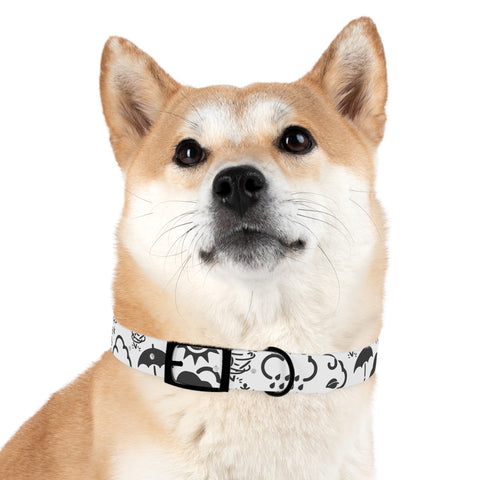 Wx Icon (White/Black) Dog Collar