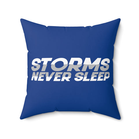 Storms Never Sleep Throw Pillow