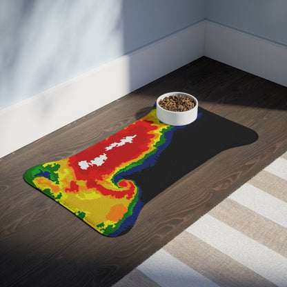 Radar Print Pet Feeding Mat