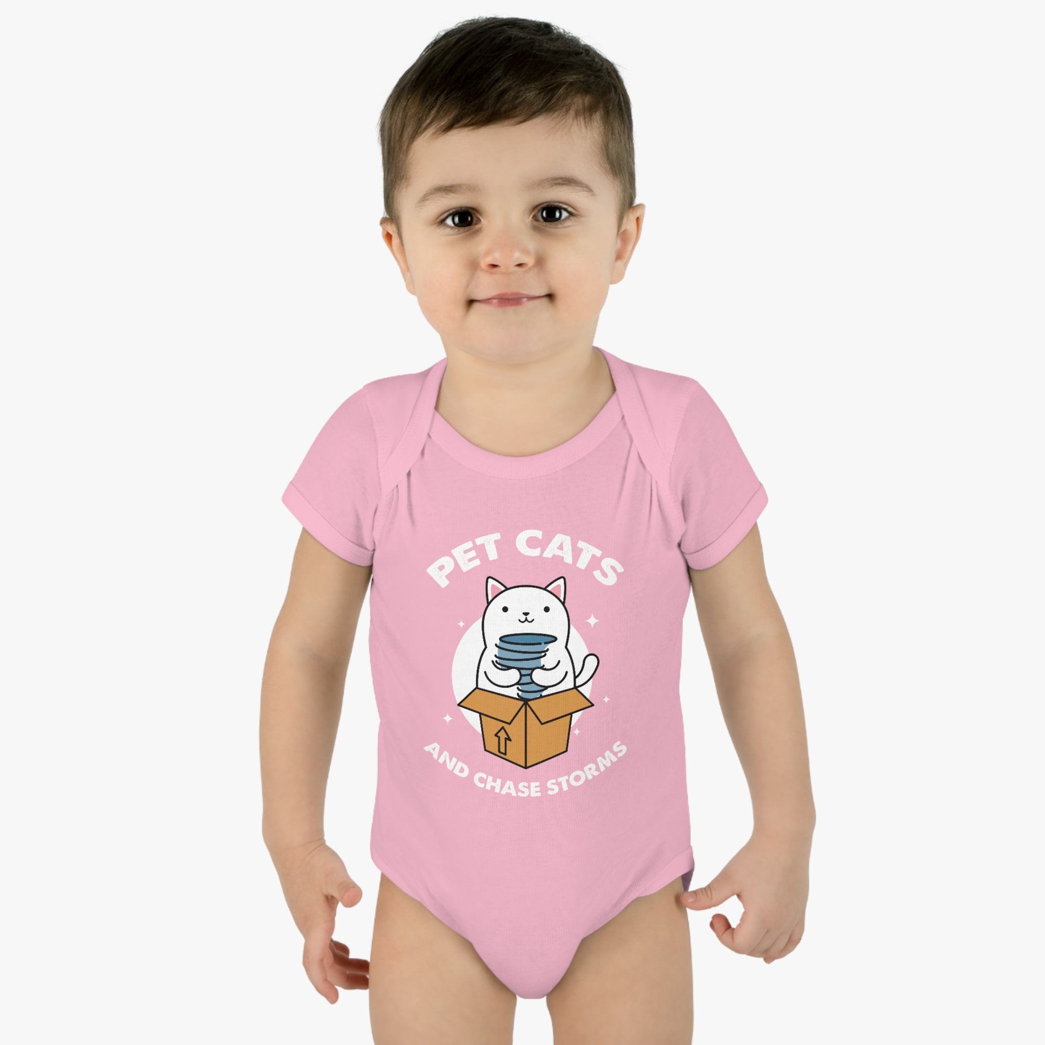 Pet Cats and Chase Storms Infant Bodysuit 