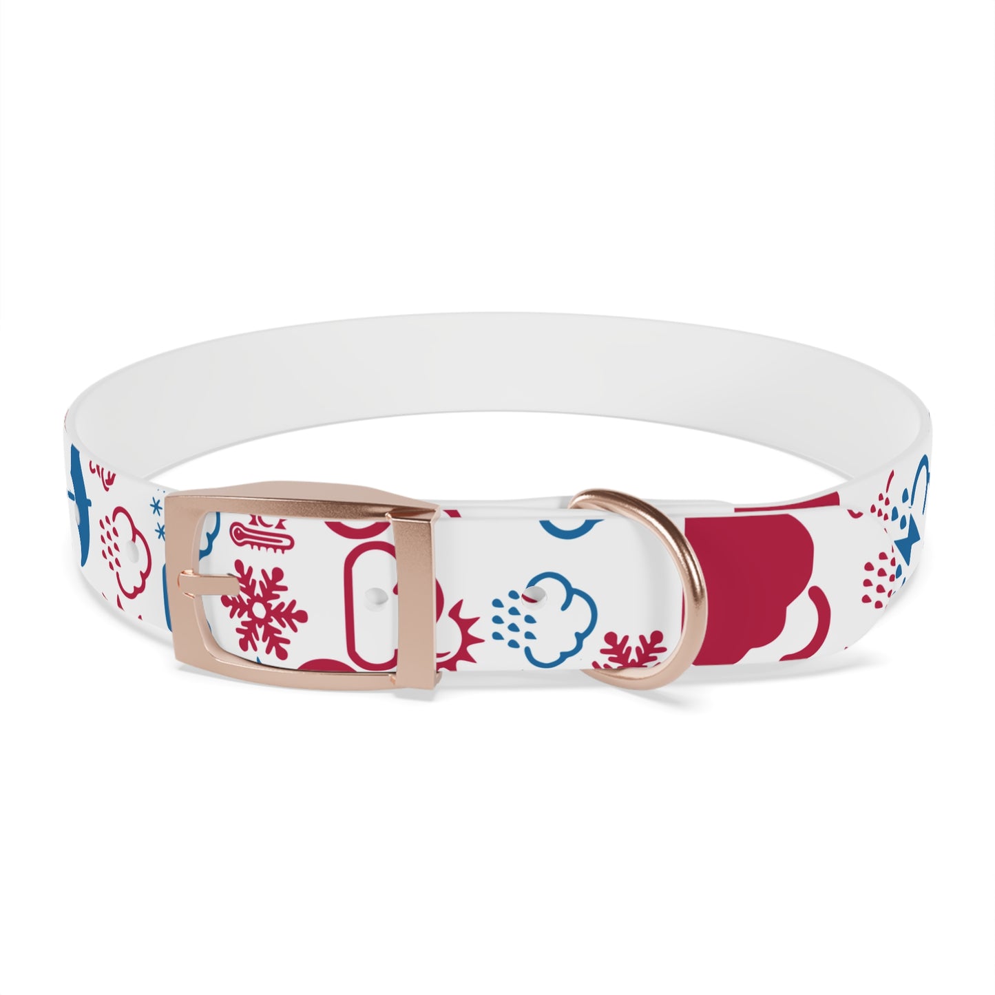 Wx Icon (Red/Blue) Dog Collar