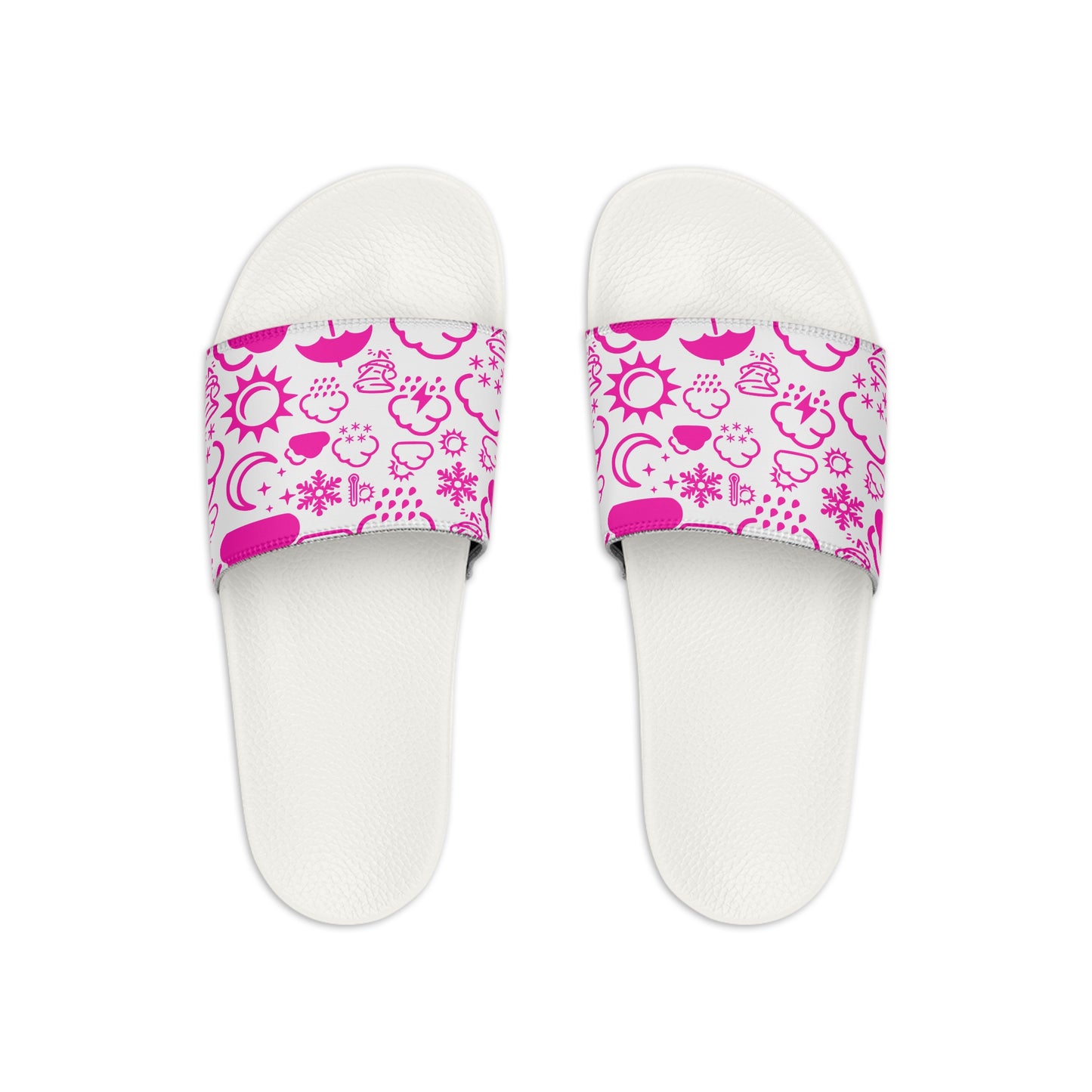 Wx Icon (White/Pink) Kid's Slide Sandals