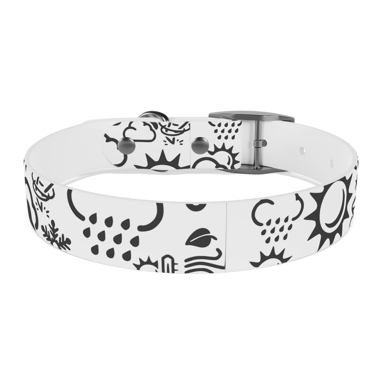 Wx Icon (White/Black) Dog Collar