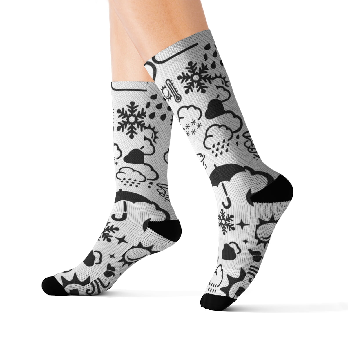 Calcetines Wx Icon (Blanco/Negro) 