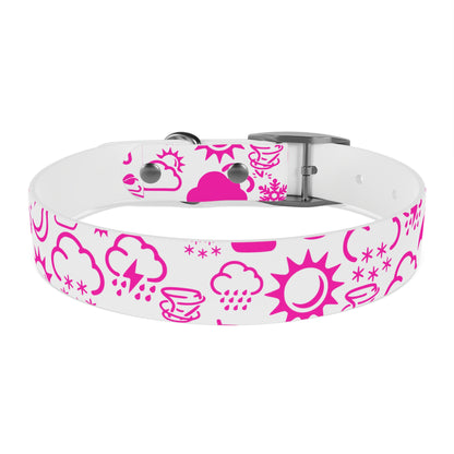 Wx Icon (White/Pink) Dog Collar