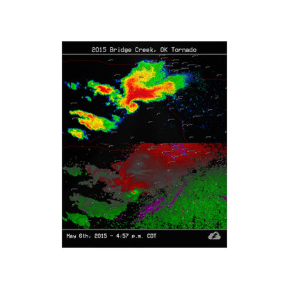 Bridge Creek, OK 2015 Tornado Poster