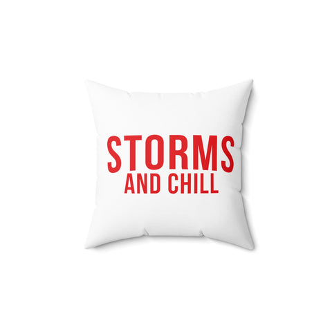 Storms and Chill Throw Pillow