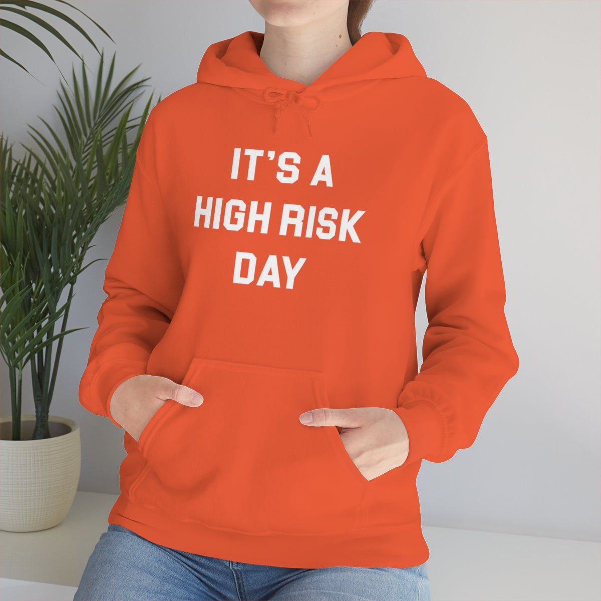 Sudadera con capucha de día de alto riesgo 