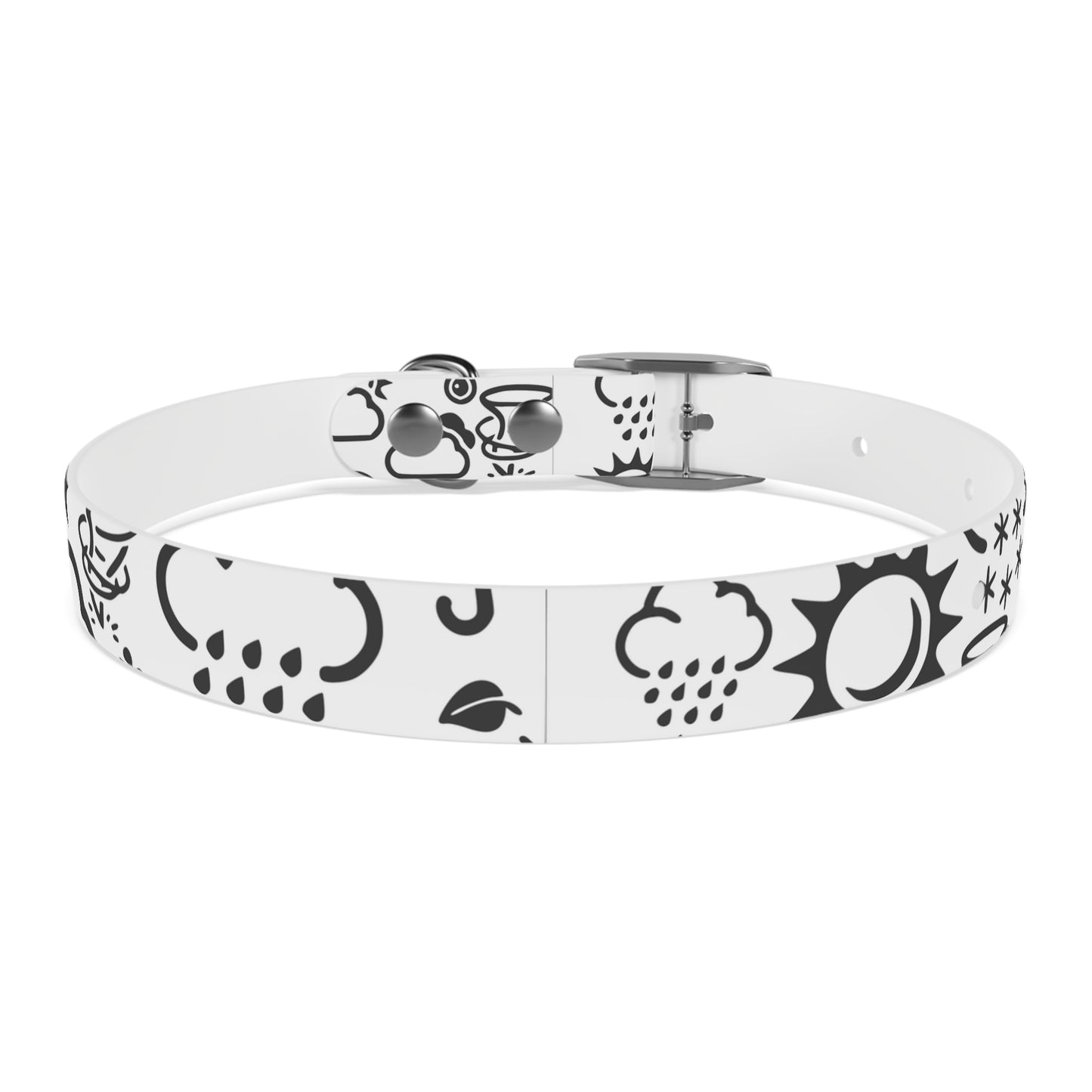 Wx Icon (White/Black) Dog Collar