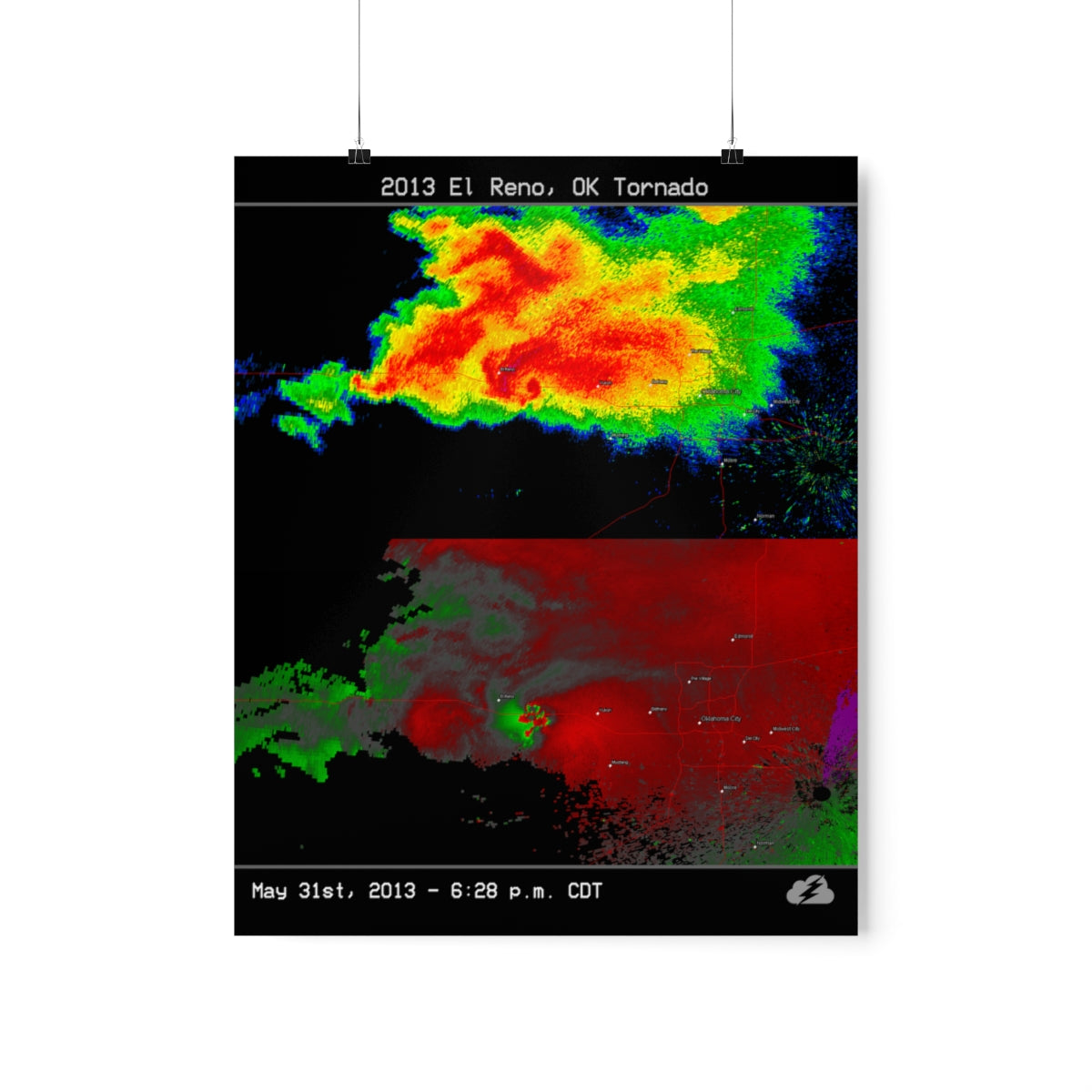 El Reno, OK 2013 Tornado Poster