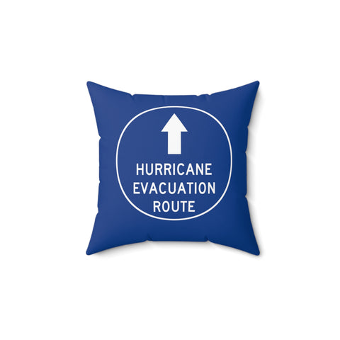Hurricane Evacuation Route Throw Pillow