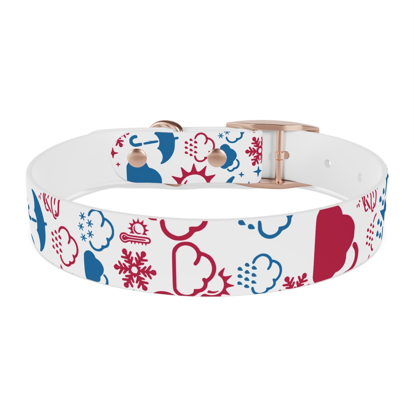 Wx Icon (Red/Blue) Dog Collar