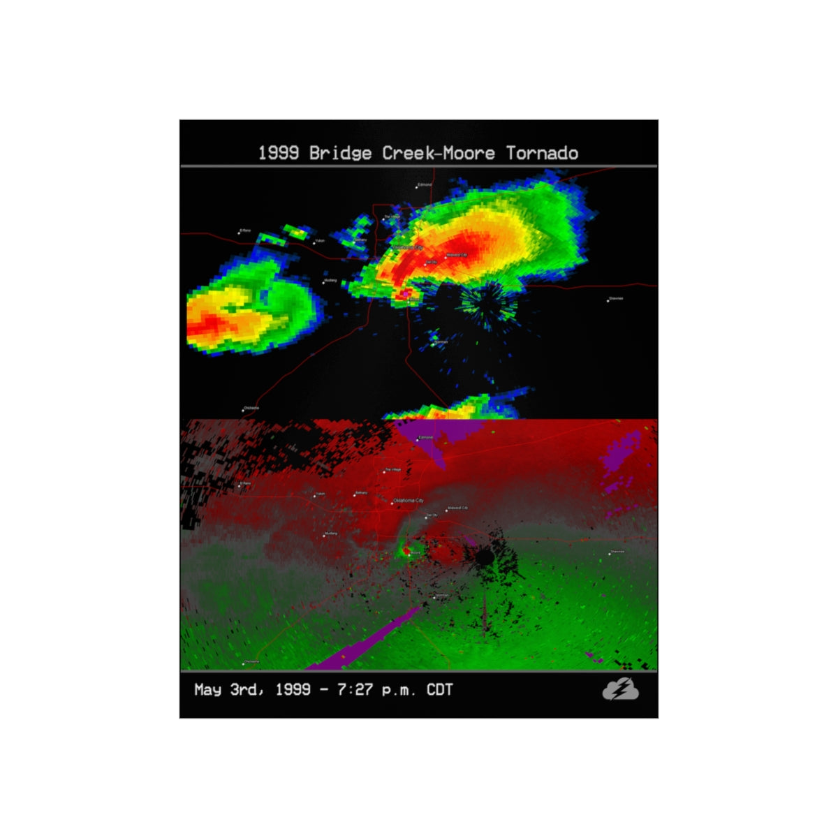 Moore, OK 1999 Tornado Poster