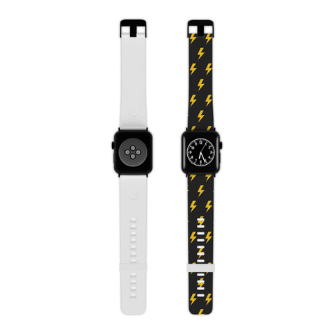 Lightning Icon (Black/Yellow) Watch Band for Apple Watch
