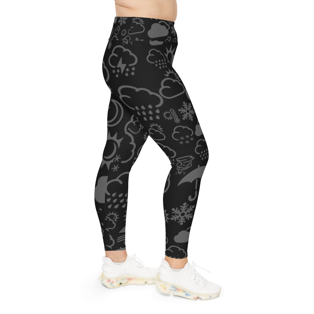 Leggings de talla grande Wx Icon (negro/gris) 