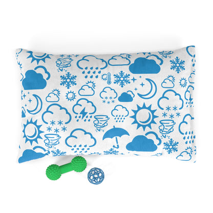 Wx Icon (White/Blue) Pet Bed