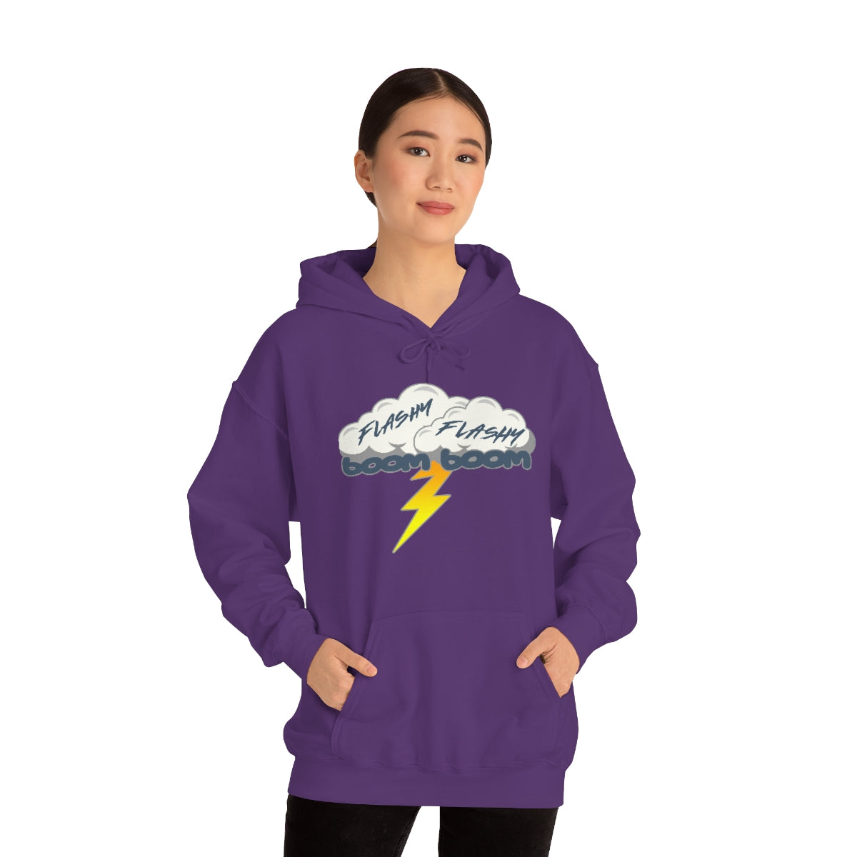 Sudadera con capucha Flashy Flashy Boom Boom 