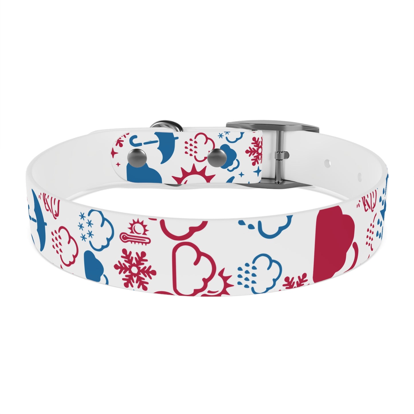 Wx Icon (Red/Blue) Dog Collar