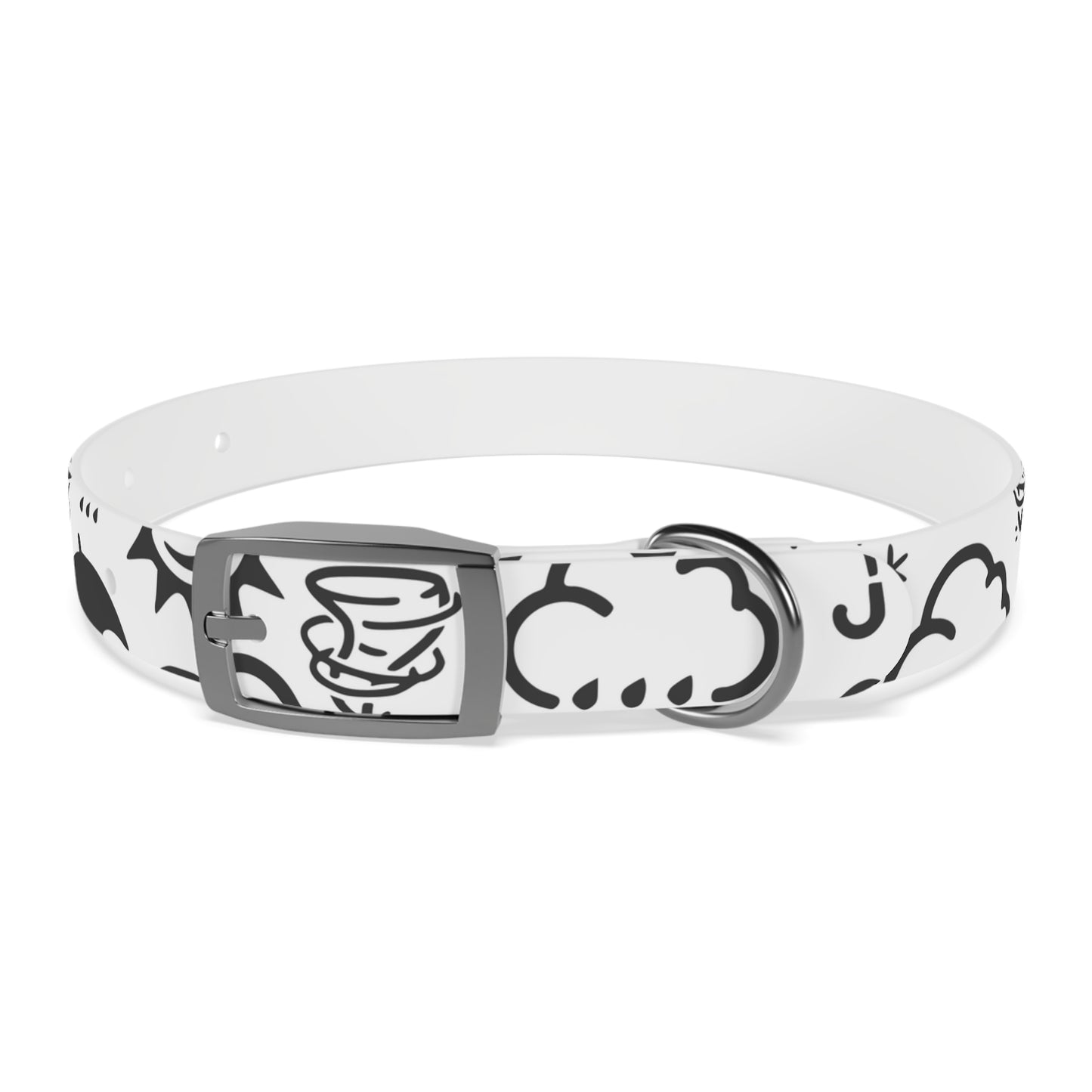 Wx Icon (White/Black) Dog Collar