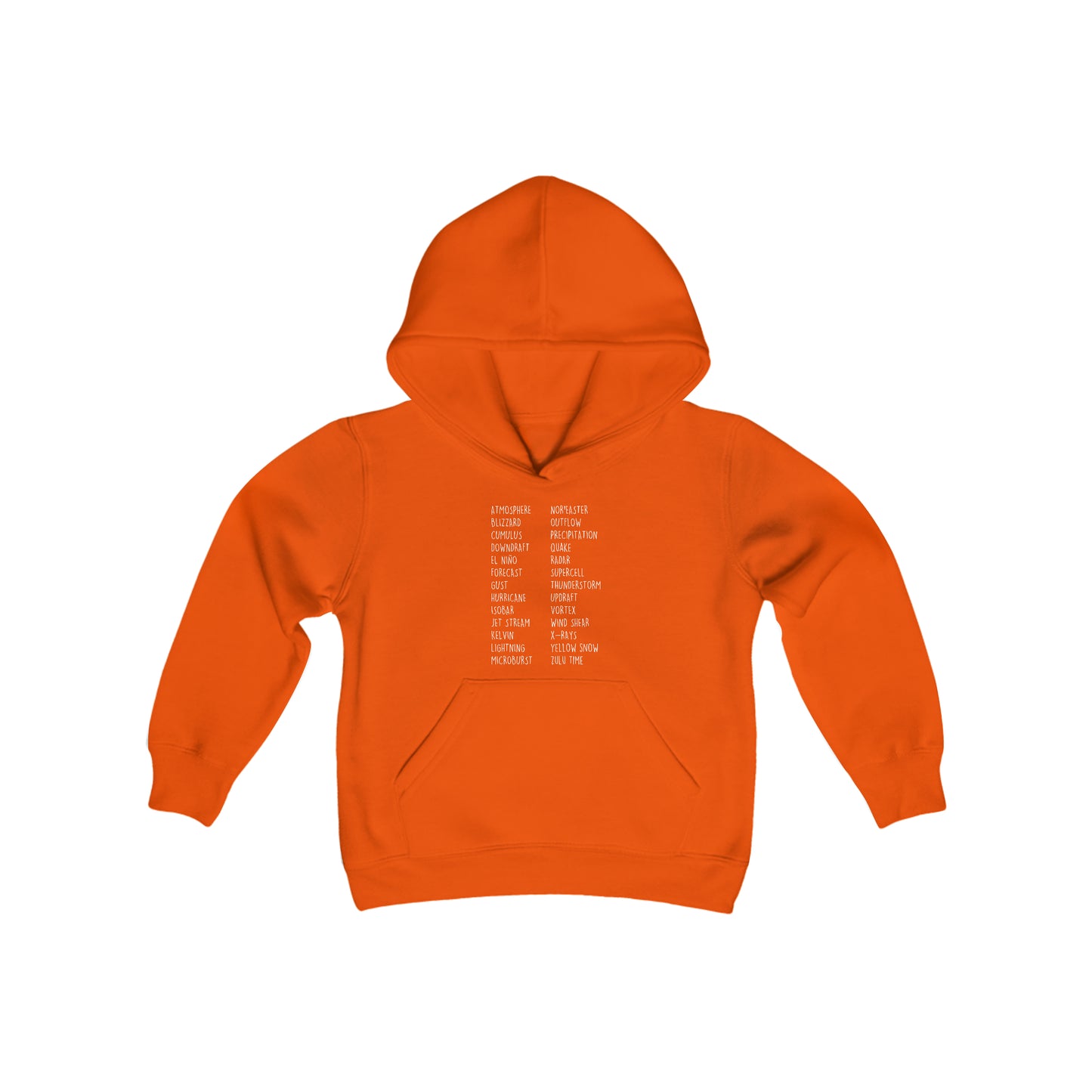 Weather ABCs Children's Hoodie