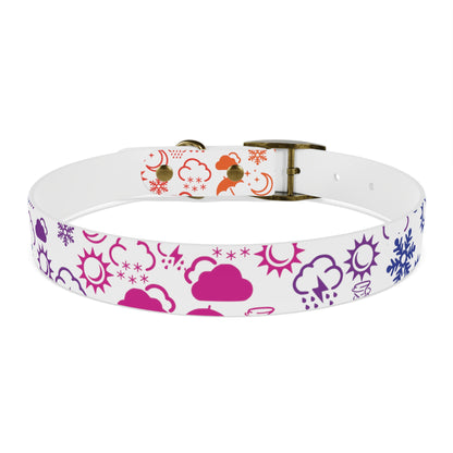 Wx Icon (White/Rainbow) Dog Collar