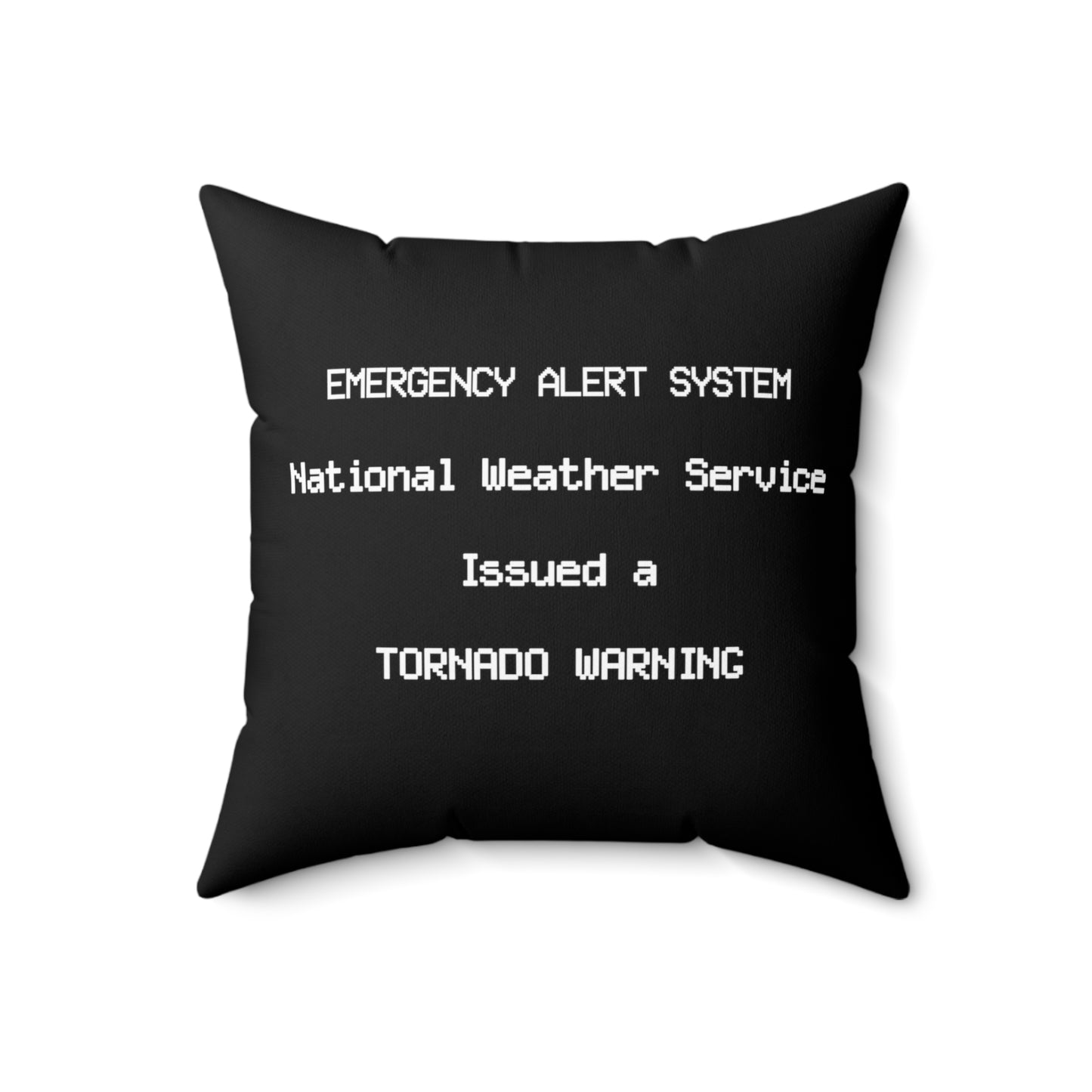 EAS Tornado Warning Throw Pillow